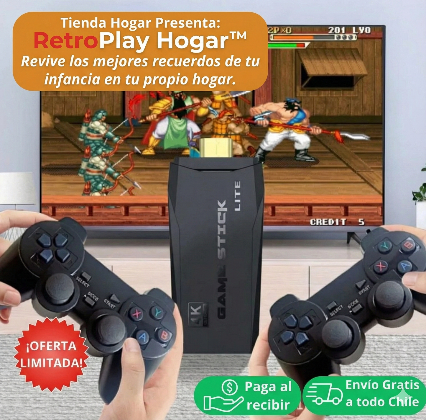RetroPlay Hogar™ Family Pack — 20.000 juegos clásicos