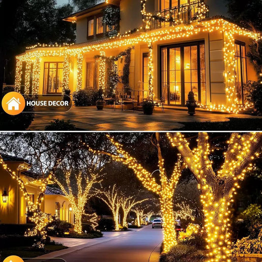🎅🏻 Luces Solares Navideñas 17 mts - Decora tu Hogar sin Preocuparte del Consumo