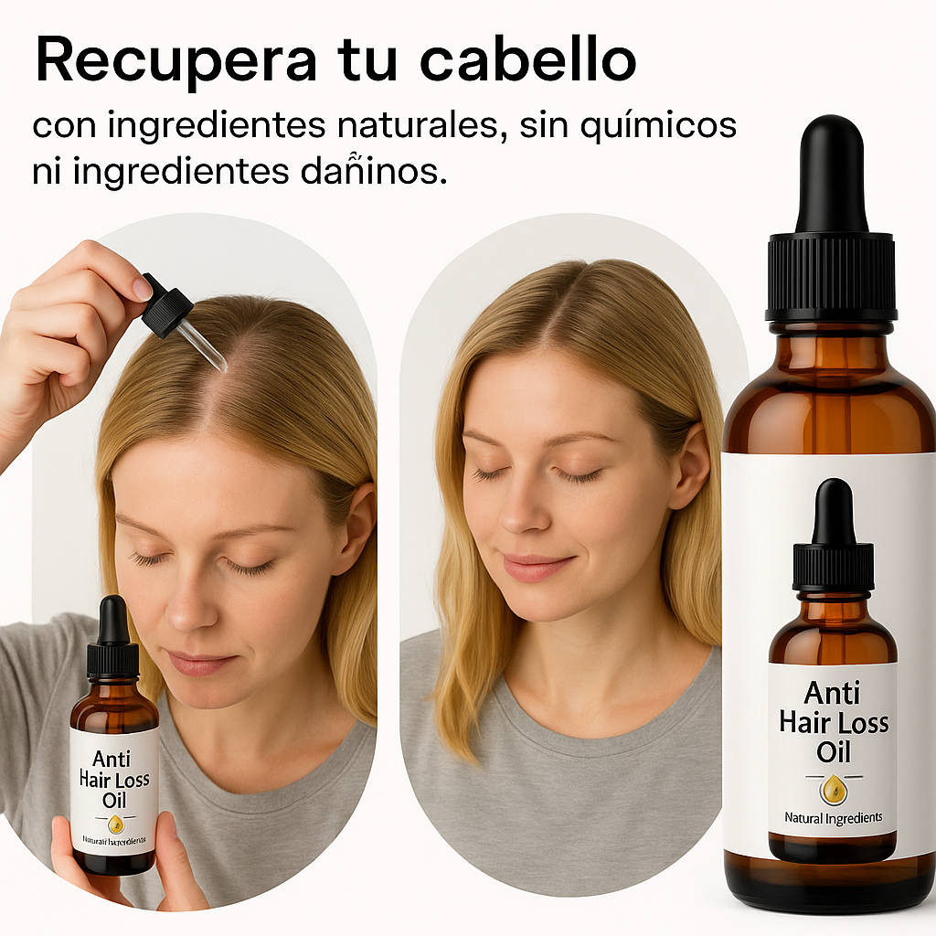 Obtén Cabello fuerte y sano, Con Aceite Anti Caída 2x1 ❤️