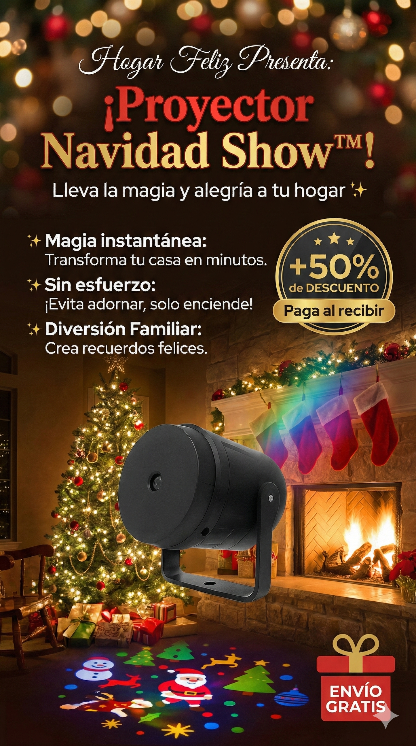 Proyector Navidad Show™ + Envío Gratis 🎁
