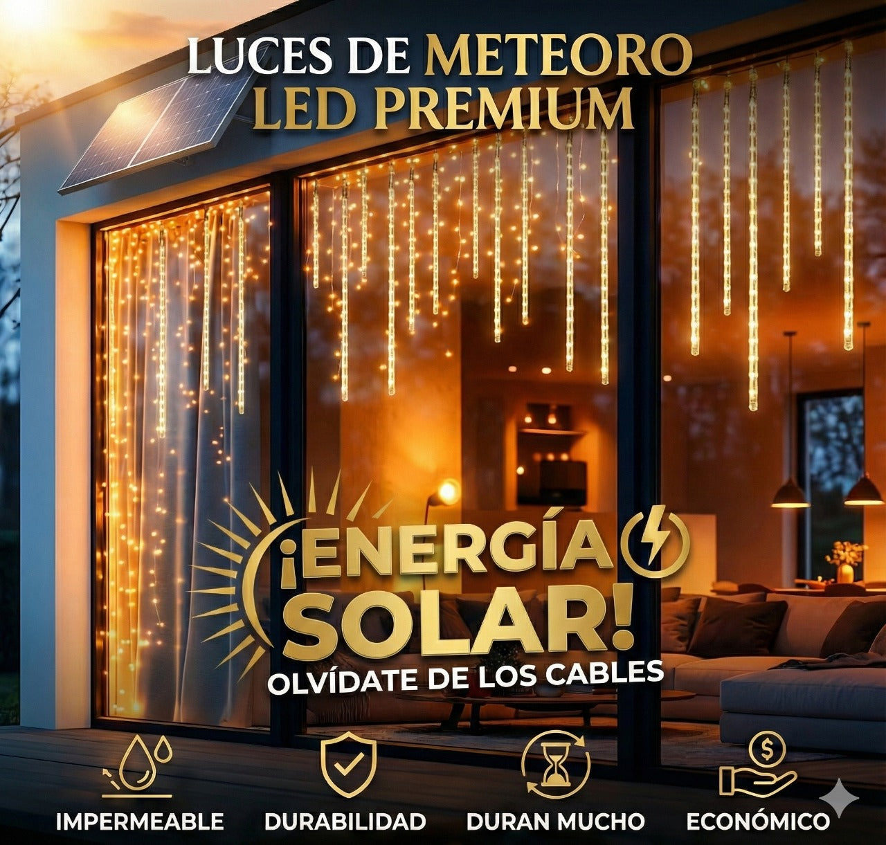 Luces LED Meteorito-Efecto Lluvia